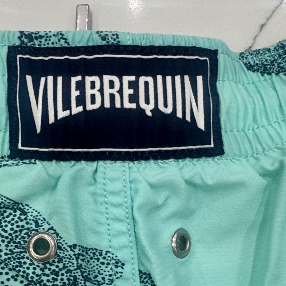Vilebrequin Aqua Swim Shorts with Turtle Print - Picture 3 of 5